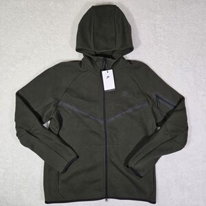 Nike Tech Mens Large Tall Fleece Windrunner Dark Green HV0949-356 LT